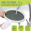 Lazy Susan Turntable, Set of 4, 12 Inch Non-Skid Lazy Susan Organizer for Cabinet, Pantry Organization, Kitchen Storage, Bathroom Sink Cabinet, Refrigerator, Countertop, Spice Rack (4 Pack 12 in)