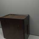 Mid Century Modern Nightstand, Narrow Nightstand, Minimalist Side Table for Bedroom, 2-Drawer Bedside Tables (Walnut, 9.84inches)