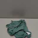 Tainehs Two Piece Swimsuits for Women Bikini Sets Ruched V Neck Mid Rise Back Hook Bathing Suit (Medium, Light Green)