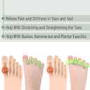 2 x Dr. JK- ToePal Gel Toe Separator, 2 Pairs, Toe Spacers, Bunion Corrector, Christmas Gifts (Light Green)