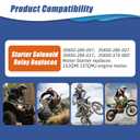 GY6 Starter MotorStarter Relay Solenoid Compatible with 50cc 150cc 200cc 250cc ATV Go Karts ATV Scooter Moped Dune Buggys Quad 4 Wheelers TAOTAO Baja4-Stroke GY6 EngineTeeth: 9