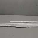 MEXAU White Tension Curtain Rods 41-146 In Extra Long Outdoor Patio Curtain Rods No Drilling Adjustable Heavy Duty Tension Rods for Windows Bathroom Living Room Curtains, Rod Diameter 1.26In