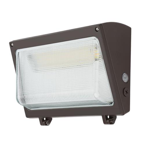 kadision LED Wall Pack with Dusk-to-Dawn Photocell, 120W/100W/80W Adjustable, 3000K/4000K/5000K Selectable, 15600lm 0-10V Dimmable Outdoor Security Lighting, 120-277V ETL Listed 1-Pack