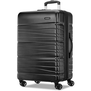 Samsonite Evolve SE Hardside Expandable Luggage, Bass Black, Large Spinner