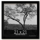 Pack Of 3, 21x21 Black Picture Frame for Puzzles Posters Photos or Artwork 