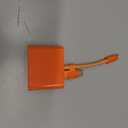 SD Card Reader for iPhone, Memory Card Reader with USB-C to Light-ning Adapter Plug and Play Trail Game Camera Micro SD Card Viewer Support SD/TF Card and USB for iPad No App Required (Orange)