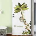 Tree Wall Sticker for Living Room Book Tree with Sloth Wall Decal Stickers Peel and Stick Wall Art Home Decor Wall Stickers for Library Nursery Classroom Preschool Bedroom (Stick on the Right)