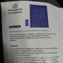 Double Sleeping Pad Camping, Self Inflating 6'' Extra-Thick 2 Person Pillow Built-in Foot Pump Waterproof Inflatable Sleeping Mat Backpacking, Tent, Hiking, Portable Camping Pad, Light Black