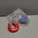 8 ton Snatch Block with Hook, 6" Sheave 3/4" Inch Wire Rope Snatch Block, 17,600lbs Snatch Pulley for Rollback Wrecker Car Hauler Winch