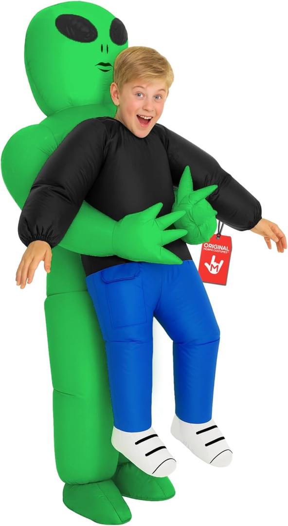 Morph Kids Alien Costume, Inflatable Alien Costume Kids, Aliens Blow Up Costumes Kid, Boys Inflatable Costumes