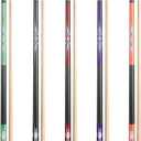 LOTKEY Pool Cue Sticks for Adults,Super Straightened Up 58'' 18 19 20 21oz Billiard Cues Canadian Maple Tacos De Billar Profesional Set of 4/3/2/1 House Bar Pool Que Table Beginner, Green 18, Red 19, Purple 20, Black 20, Orange 21oz