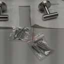 6 Pieces Brushed Nickel Bathroom Hardware Accessories Set Hand Towel Ring 16&23.6 inch Round Towel Bar Silver Toilet Paper Holder Towel Hooks 2 Pieces SUS 304 Stainless Steel,Heavy Duty,Wall Mounted