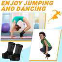 Tarpop 1 Pair Ankle Brace for Kids Compression Ankle Sleeves Adjustable Foot Support Brace Elastic Guard for Children Boys Girls Sports Running Jogging Dance Fitness Gymnastics(Black,Small)