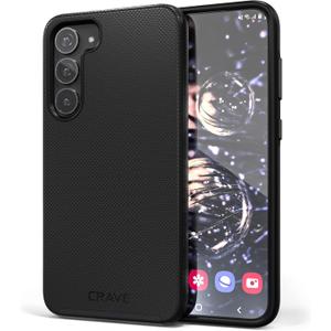 Crave for Samsung Galaxy S23 Plus Case, Shockproof Protection Dual Layer Case for Samsung Galaxy S23 Plus (6.6 inch) - Black