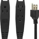 Prime 16/3 Extension Cord/Wire Power Cable, Indoor/Outdoor, 16/3, 3 Outlet, 15 Feet, UL Listed, Black