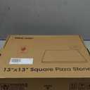 Unicook Pizza Stone 13 Inch, Cordierite Square Baking Stone for Ooni 12 Oven, Ideal for Making Crispy Crust Pizzas Bread and Cookies