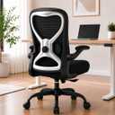 Ergonomic Home Office Chair, 4-Way Lumbar, Thick Cushion, 330LBS