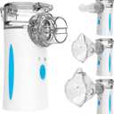 Portable Nebulizer - Nebulizers, Rechargeable Nebulizer Machine for Adults and Kids, Ultrasonic Nebulizer with Two Modes & Self-Cleaning Function for Breathing Problems, FSA and HSA Eligible