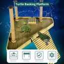 Tfwadmx Turtle Basking Platform, Floating Turtle Dock, Turtles Platform for Aquarium, Aquatic Juvenile Turtles, Frogs, Crabs (Medium)