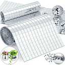 10x10mm Self Adhesive Tiles, 1350pcs Mirror Mosaic Tiles, Square Disco Mirror Tile, Disco 4D Ball Stickers for DIY Craft Party Decoration