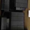 Bed Risers 12 inch Heavy Duty,Elevation in Heights 1,2,3,4,5,6,7,8,9,10,11,12 InchAdjustable Furniture Risers for Chair Table and Desk Legs Lifting (4 Pack,Black) (Square)