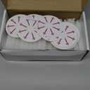 100-Pack White Unscented Taper Candles with Drip Protectors, 4.7" x 0.47" - Smokeless Pure Wax Prayer Candles for Church, Vigil, Memorial, Shabbat & Religious Services