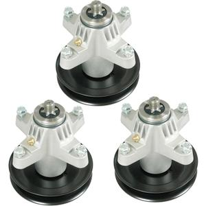 q&p 3 Pieces Spindle Assembly Replace 918-04126 11962 82-403 285-867 285-312 112-0370 Fit Mower Deck i1050 with 4 BoIt Height 6 3/8"