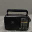 Portable AM/FM Transistor Radio with Loud Speaker, Battery or USB Powered - Compact Emergency Radio for Indoor, Outdoor, Travel & Storms (Model BJL-671) (Gray)