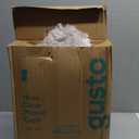 GUSTO Clear Plastic Cups with Lids [16 oz - 100 Count] - Disposable Iced Coffee Drink Cups with Strawless Sip Lids for Smoothies, Juices, and More - (Formerly Comfy Package)