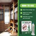 Ant Repellent Indoor Pet Safe, Ant Repellent Outdoor, Get Rid of Ant, Keeps Ants Away, Ant Deterrent for Home, Protects up to 120 sq ft, Natural Ingredients, People/Pet/Plant Friendly- 4P