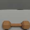 Giftty Baby Dumbbell Toy - Silicone Infant Rattle Teething Toy Teether Toddler Sensory Toy Durable Safe Exercises Workout Weight - Great Gift for Girls and Boys (1pcs - Sandy Brown)