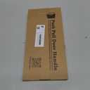 Titanium Gold Round Barn Door Handles 12"/16"/18"/24"/36"/48"/59'', Pull Push Long French Door Handle Double Sided, Large Front Exterior Shower Door Pull Handles