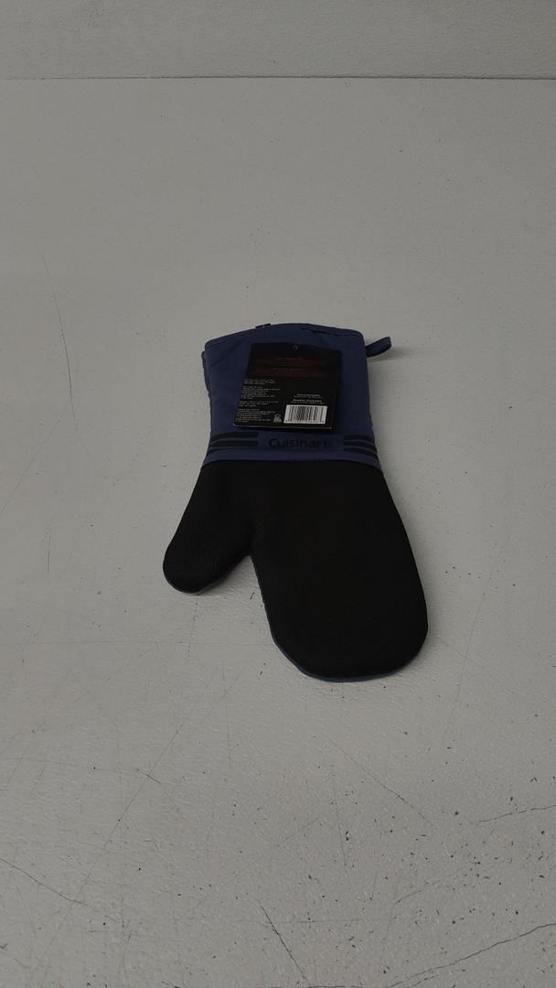 Cuisinart Kitchen Oven Mitts – Heat-Resistant Kitchen Mitts for Oven with Non-Slip Neoprene Palm, Long Cuff, and Cotton Filling – Durable Oven Gloves for Cooking, Baking, & Grilling (Chambray)