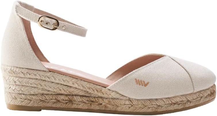 VISCATA Formiga Canvas Espadrille Sandal Wedges, Comfort and Style for Every Occasion, Size 6.5