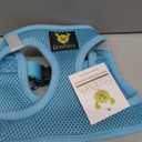 EcoBark Step in Dog Harness Small Blue Fully Adjustable Double Padded Step in Dog Harnesses (Small, Sky Blue)
