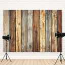 10x8ft Rustic Wood Panel Backdrop Vintage Wooden Photography Background Natural Aged Planks Banner Decoration Wedding Party Portrait Photo Booth Prop