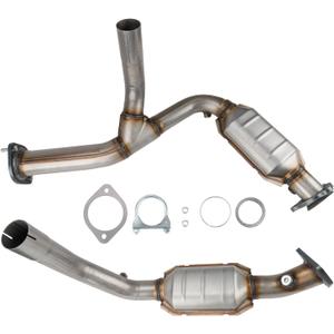 50469 Catalytic Converter Compatible with 2007-2008 Yukon/Silverado 1500/Tahoe/Suburban 1500/Silverado 1500 Classic/Avalanche, EPA Compliant Catalyst Converter, Catalytic Convertor, 2pcs