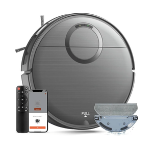 MAMNV Robot Vacuum and Mop Combo, 2 in 1 Mopping Robotic Vacuum Cleaner with Max Suction 2000Pa, Schedule, Wi-Fi/App/Remote, Self-Charging, Slim, Ideal for Pet Hair, Low-Pile Carpet, Hard Floor