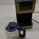 West Bend Drip Coffee Maker Brews Hot or Iced, Programmable with Brew Strength Selector Auto Shut-Off and 6 Functions Permanent Mesh Filter and Glass Carafe, 12-Cup, Metallic, Slate Blue/Gold