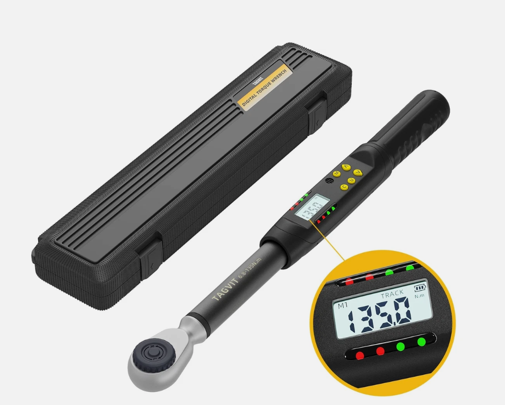 TAGVIT Digital Torque Wrench (5.02-99.57ft.lb/6.8-135NM), 1/2-Inch Drive Digital