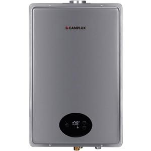 CAMPLUX Tankless Water Heater Gas 150,000 BTU, 5.28 GPM On Demand Instant Hot Water Heater Natural Gas for 3-6 Pionts Whole House, Indoor Installation, Gray