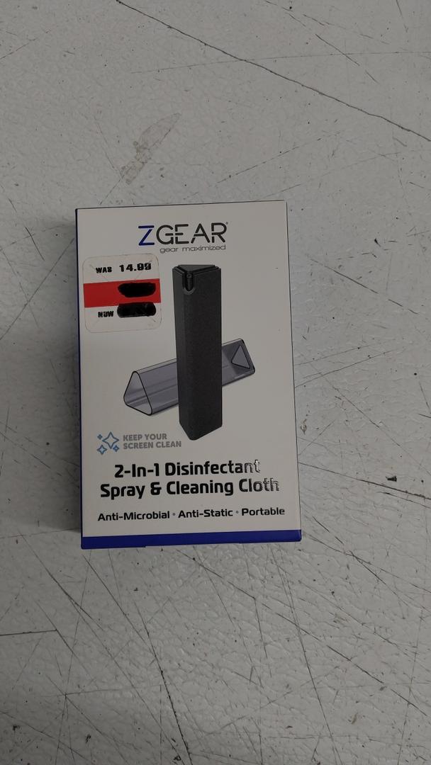ZGEAR 2-IN-1 DISINFECTANT spray & Spray & Cleaning Cloth