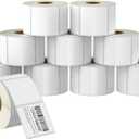 BETCKEY - 2" x 2" (51 mm x 51 mm) Square Labels Compatible with Zebra & Rollo Label Printer,Premium Adhesive & Perforated [10 Rolls, 7500 Labels]