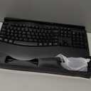 Wireless Keyboard and Mouse Combo,2.4G Full Size Wave Keys Ergonomic Keyboard with Wrist Rest for Natural Typing, 3 DPI Adjustable Ergonomic Silent Mouse for Computer/Laptop/Windows/Mac (Black)