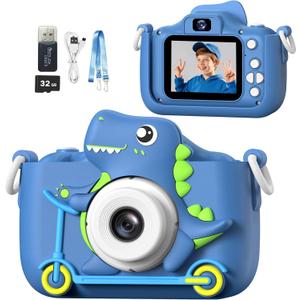 Mgaolo Kids Camera Toys for 3-12 Years Old Boys Girls Children,Portable Child Digital Video Camera with Silicone Cover, Christmas Birthday Gifts for Toddler Age 3 4 5 6 7 8 9 (Blue)