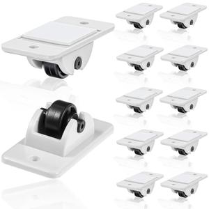 24 Pcs Self Adhesive Wheels Mini Fixed Wheels Caster Boxes Caster for Box Bottom Storage Rack DIY Toy Car Bin Storage(Classic Style)