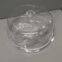 HBlife Cake Stand with Acrylic Dome Cover (12.2"), Multifunctional Serving Cookie Platter Punch Bowl and Cake Plate for Dessert Table Display for Parties (6 Uses)