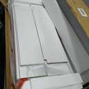 UTEX Over The Toilet Storage Cabinet, Over Toilet Bathroom Organizer with Adjustable Shelves and Double Doors, White
