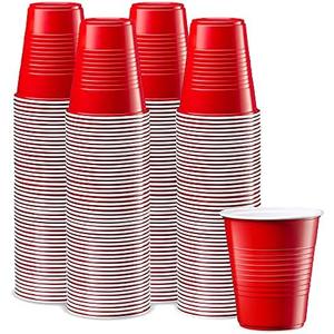 Comfy Package GUSTO [12 oz. - 240 Count] Disposable Plastic Red Cups, Party Drinking Cups for Events and Everyday Use (Formerly