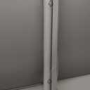 No Drill Cordless Zebra Blinds for Windows, Linen High Precision Fabrics, 30" W x 64" H Linen - Grey